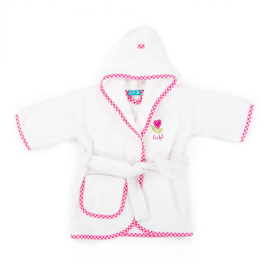 Baby Badjas Girl Uni Wit