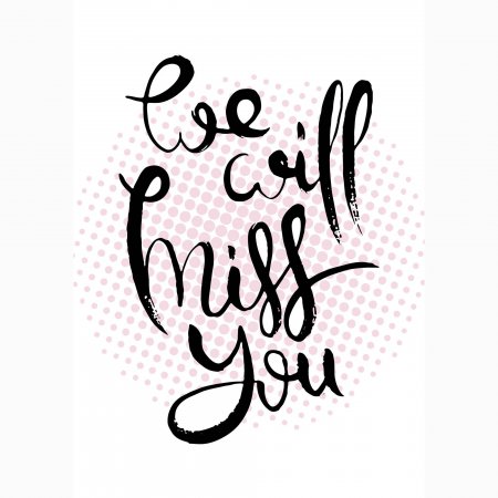 Collega We will miss you - pink dots