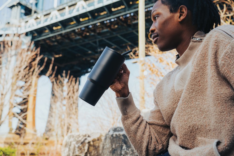 Embrace deluxe RCS recycled RVS drinkbeker 900ml