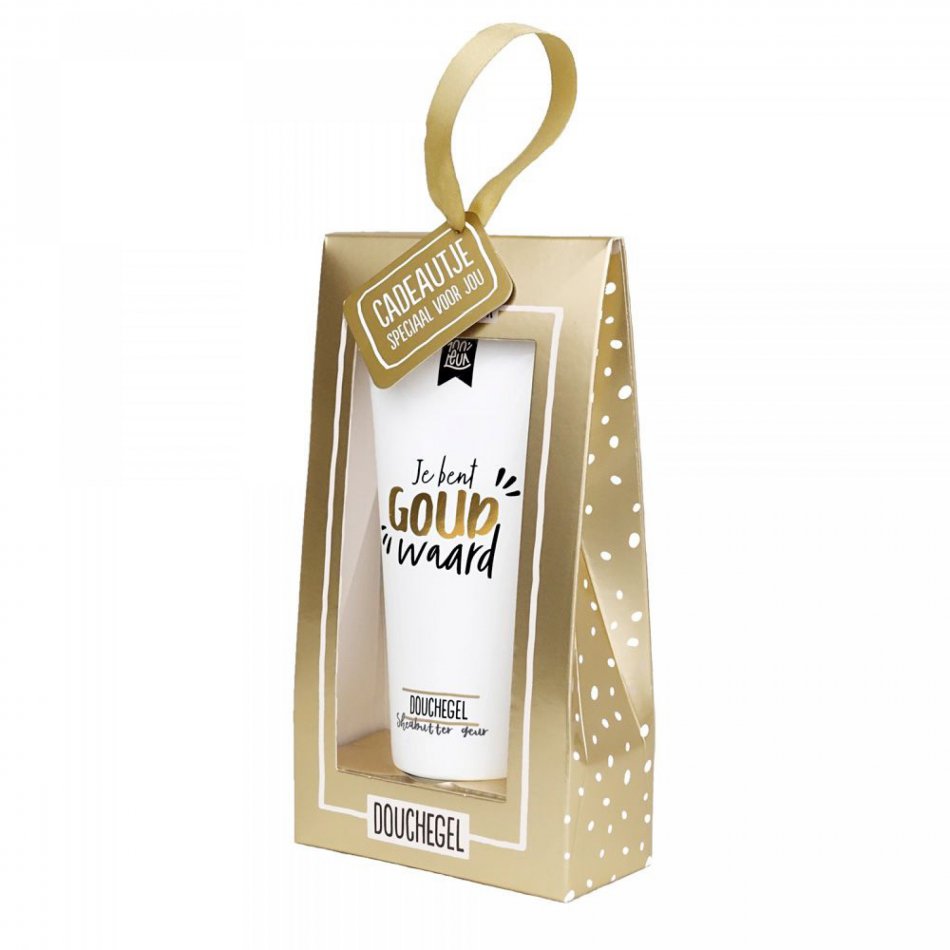 Douchegel tube in doosje - Goud waard