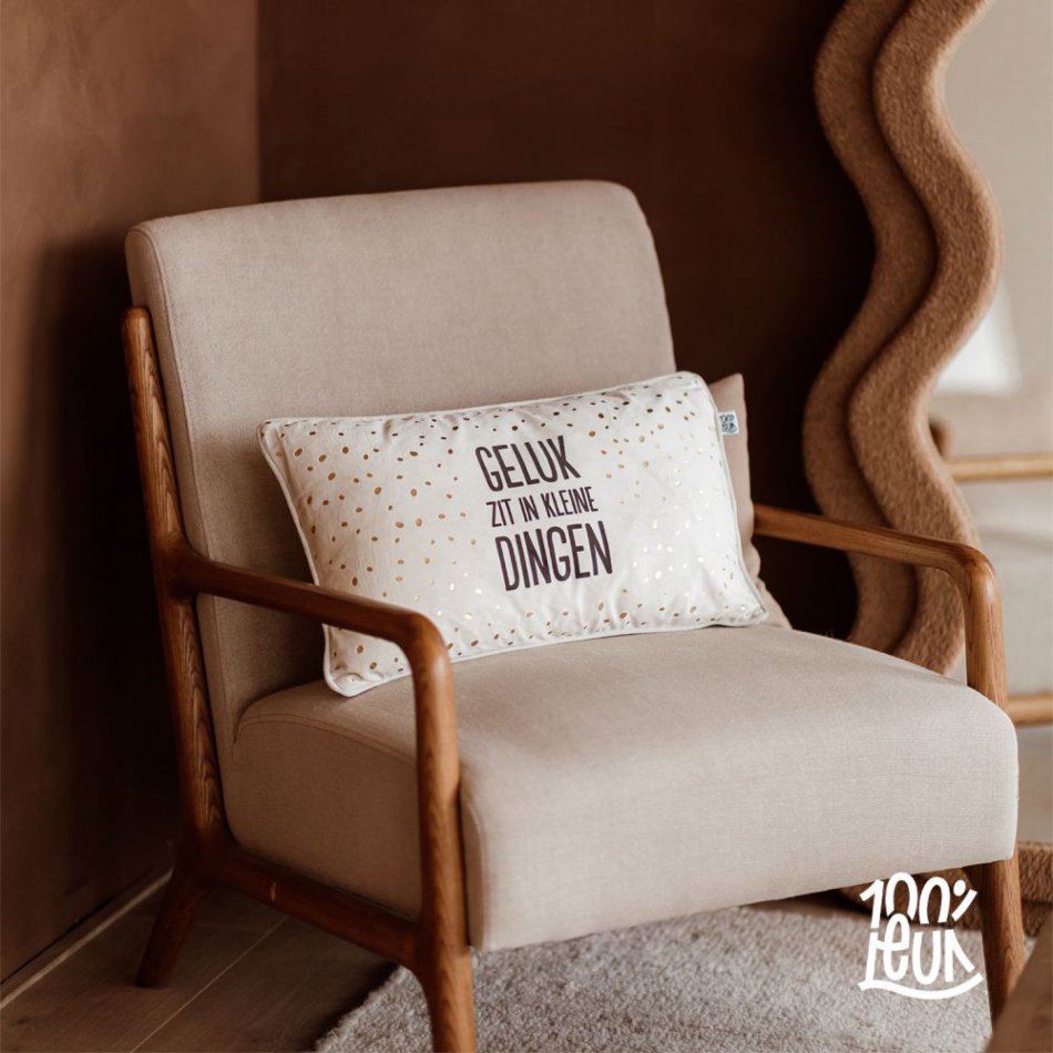 Sierkussen - Geluk zit in kleine dingen
