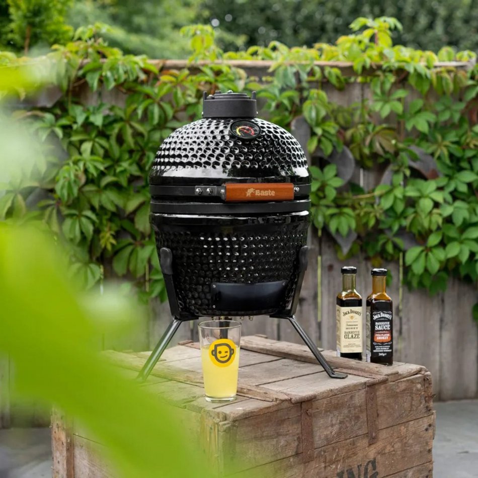 BASTE kamado bbq mini - 13 inch - Zwart