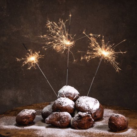 Oliebollen gevuld 10 stuks